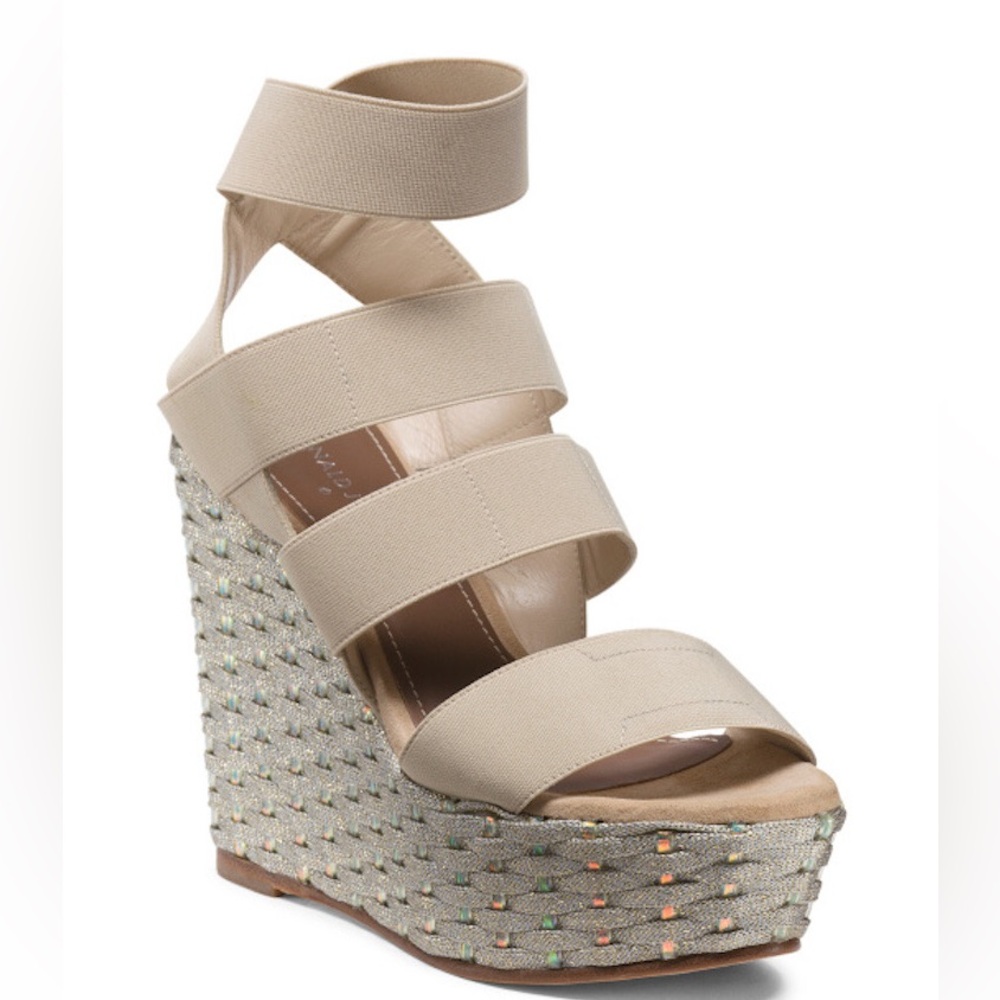 Donald J Pliner Winnie Platform Wedge Sandal Natural
